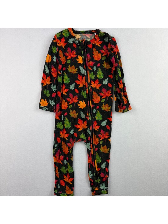 Little Bum Bums Other - Little Bums Baby Romper 18-24M Fall Autumn Leaf Print Bamboo Zip Footie Pajamas